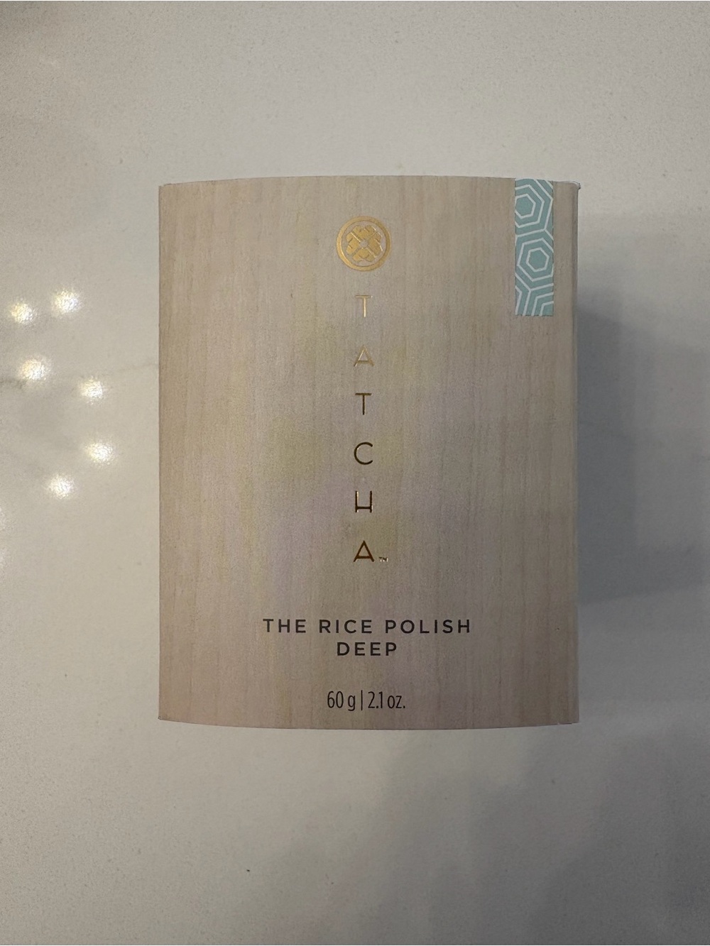 Tatcha The Rice Polish Deep - Light Wood & Aqua Accent